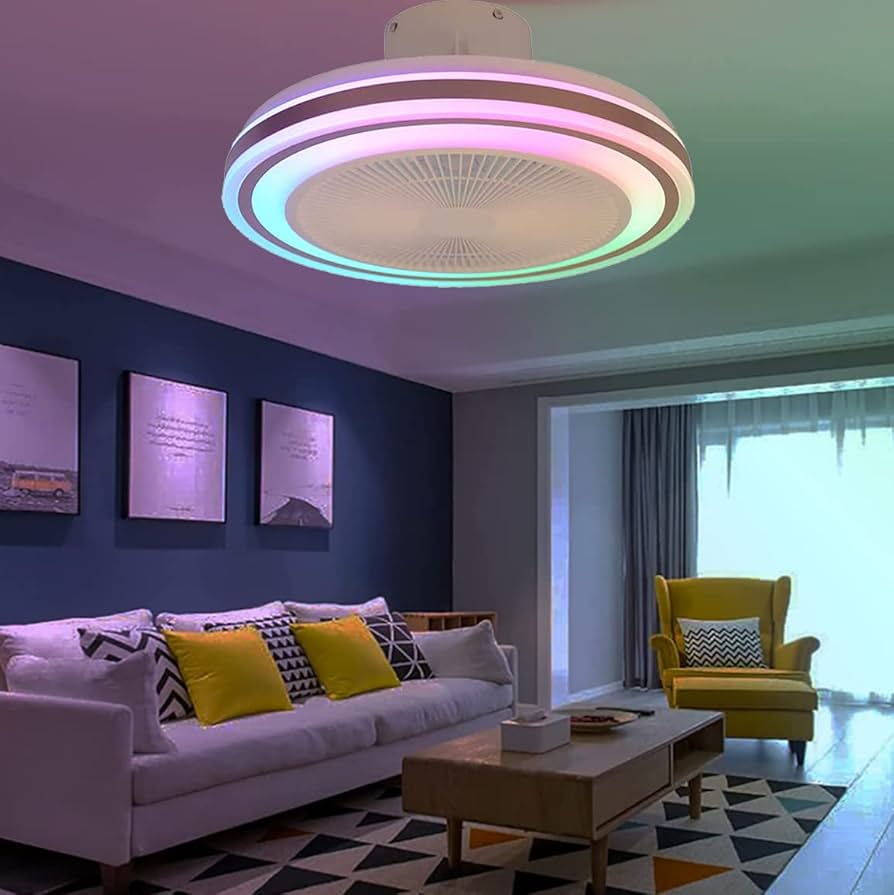 Ventilador con luz LED